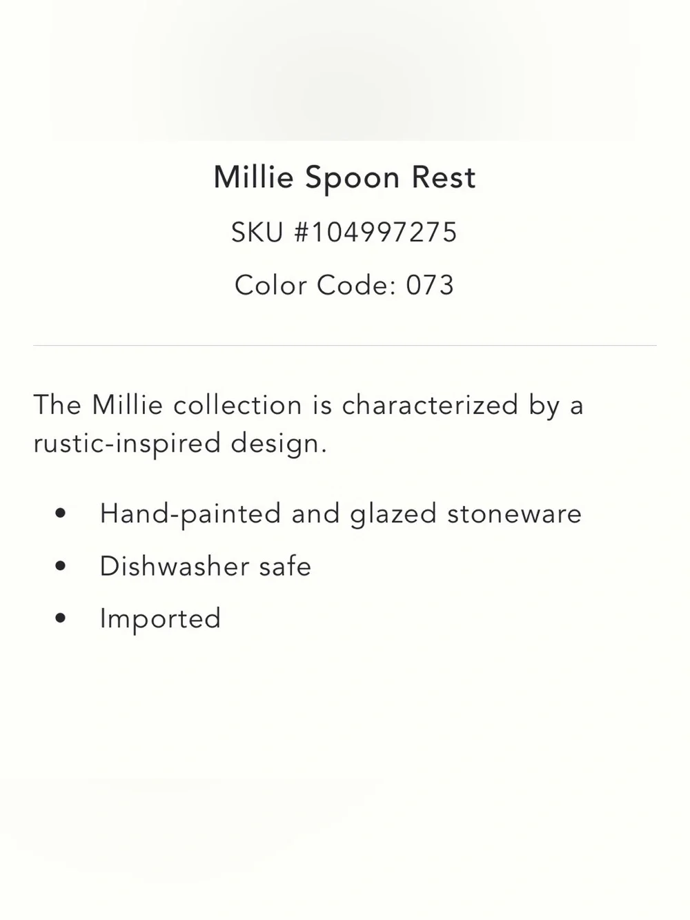 Anthropologie Millie Stoneware Bunny Rabbit Spoon Rest New